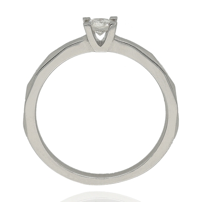 Fehér arany gyűrű 50-es méret (B42199_3I)